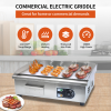 Portable Commercial Burger Griddle Electric Non-Stick Stainless Steel Griddle Grill Flat Plate for Restaurant Outdoor