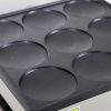 New 9pcs 3in Electric Stainless Steel Dorayaki Waffle Baker Machine for Household Use