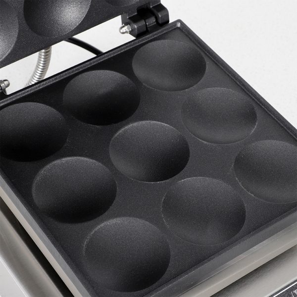 1750W Commercial Electric Poffertjes Grill 9PCS 2.7in Diameter Dorayaki Baker Machine Non-Stick for Snack New