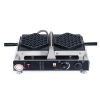 1400W Commercial Stainless Steel Bubble Waffle Maker Non-Stick for Teflon Coating Iron Snack Machine Plastic Handle Condition Ne