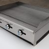 Commercial Gas Griddle with Temperature Control Versatile Bbq Grill & Roasting Griddle Pan for Home and Hotel Use