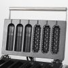 Electric 110V/220V Hot Dog Waffle Make,6 Slice Non-stick Stainless Steel Machine for China Commercial Waffle Making