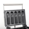110/220v 5pcs Non-Stick Waffle Stick Maker Corn Dog Waffle Maker with French Muffin Irons Stainless Steel Snack Machine
