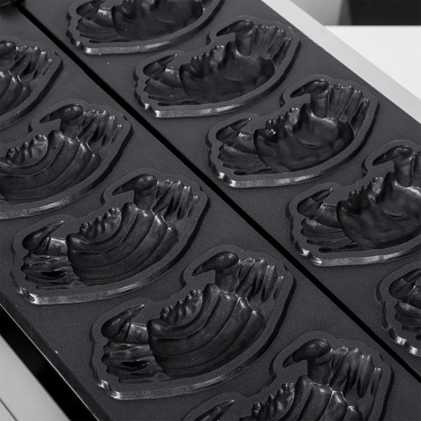 CPVKRY 110/220V Commercial Industrial Crab Shape Non-Stick Cooking Coating Waffle Maker Machine New Snack Snack Machine
