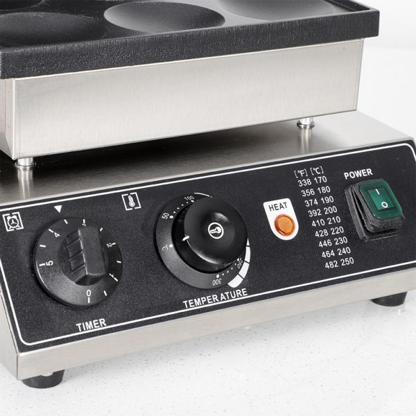1750W Commercial Electric Poffertjes Grill 9PCS 2.7in Diameter Dorayaki Baker Machine Non-Stick for Snack New