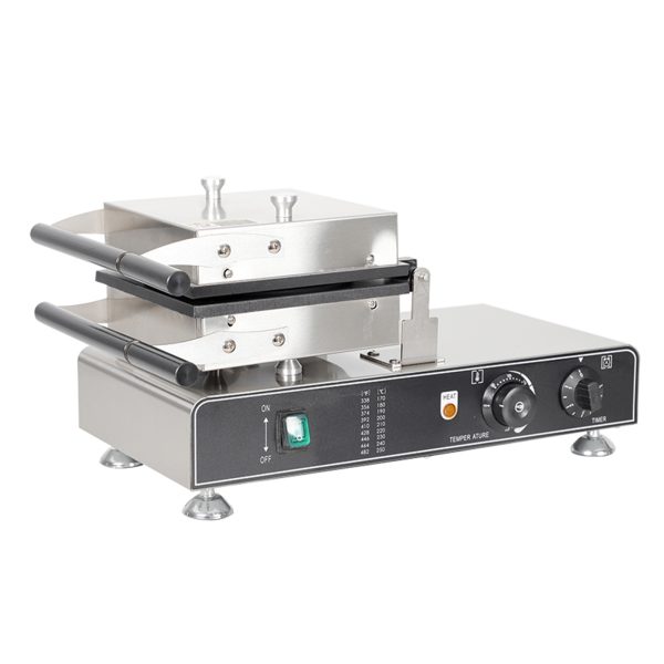 Commercial Flip-Style Round Electric Mini Grid Waffle Iron Cute Mini Waffle Snack Equipment