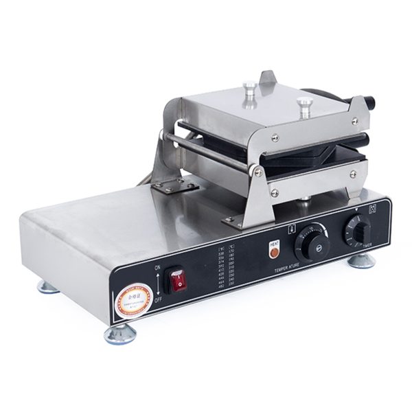 1400W Commercial Stainless Steel Bubble Waffle Maker Non-Stick for Teflon Coating Iron Snack Machine Plastic Handle Condition Ne