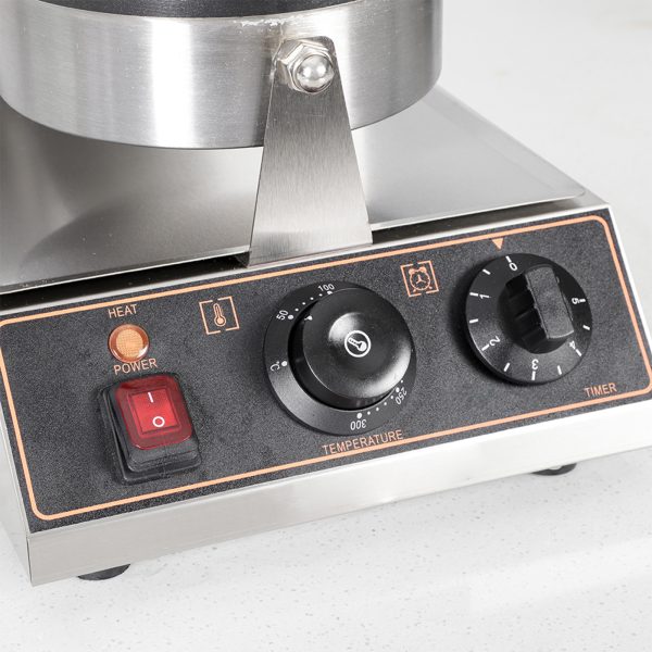 Customized Mini Electric Stainless Steel Nonstick Waffle Cone Maker High Productivity Commercial New Ice Cream Snack Machine