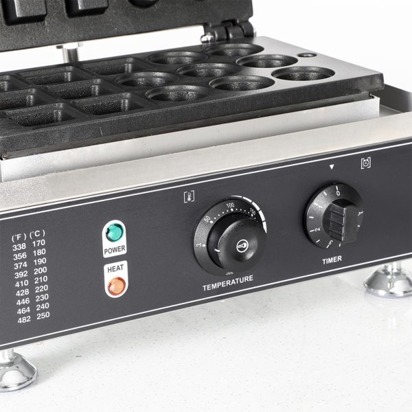 Commercial Mini Grid Waffle Maker Machine New Small Waffle Bites Maker for Kids Square and Circular Tiny Waffle Snacks