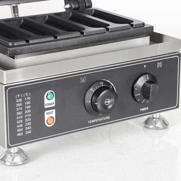 110/220v 5pcs Non-Stick Waffle Stick Maker Corn Dog Waffle Maker with French Muffin Irons Stainless Steel Snack Machine