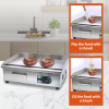 Portable Commercial Burger Griddle Electric Non-Stick Stainless Steel Griddle Grill Flat Plate for Restaurant Outdoor