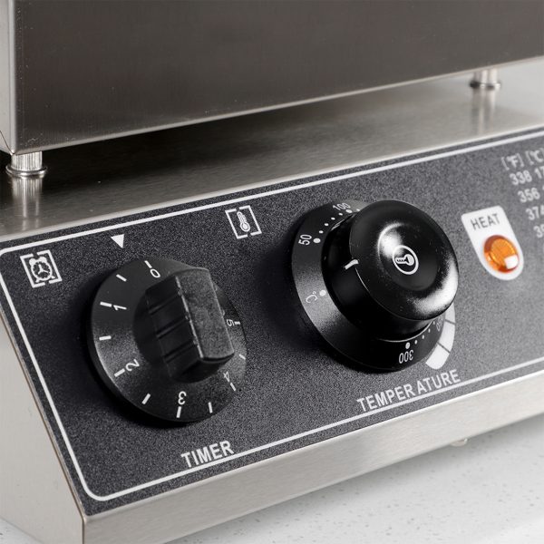 Commercial 110V/220V Stainless Steel Non-Stick Waffle Maker with Flip Balance Heating New Condition 6pcs Honeycomb Pop