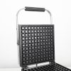 Commercial Big 1-Slice Square Waffle Maker Non-Stick Belgian Design Waffle Snack Maker for Fun Kids and Adults Breakfast