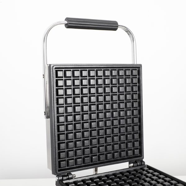 Commercial Big 1-Slice Square Waffle Maker Non-Stick Belgian Design Waffle Snack Maker for Fun Kids and Adults Breakfast