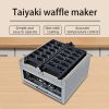 Commercial 12-Hole Taiyaki Fish Waffle Machine 1500 Watt Stainless Steel New Condition Electric Sale
