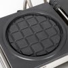 Commercial Flip-Style Round Electric Mini Grid Waffle Iron Cute Mini Waffle Snack Equipment