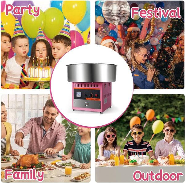 Industrial 1000W Commercial Mini Cotton Candy Machine for Home Carnival Kids Birthday Family Party Made in China