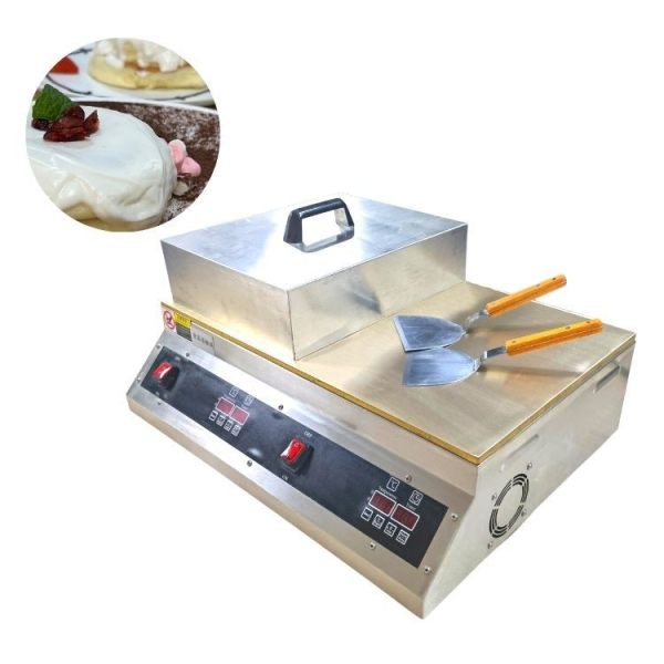 110/220V Commercial Soufflé Pancake Maker Electric Non-stick Dorayaki Japanese Soufflé Pancake Maker Fast Heating Heat Evenly