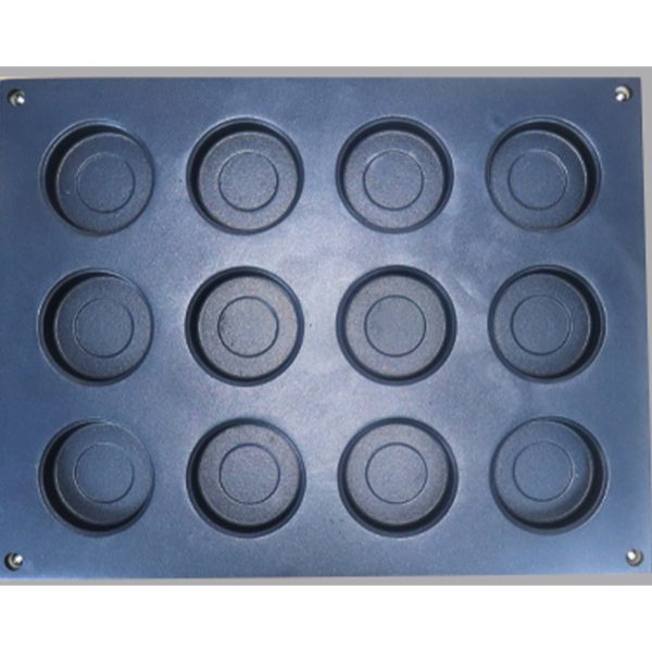 Commercial Japanese Red Bean Waffle Maker Round Shaped Egg Pancake Snack Machine with 12 Pcs Nonstick Coating Iron New Condition