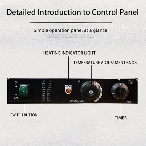 Commercial Electric 110/220V Belgian Waffle Maker 2pcs Non-Stick Square with Temperature Time Control for Home Use New Condition