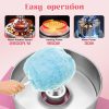 Commercial 1000W Electric Cotton Candy Maker Stainless Steel Bowl Sugar Scoop Storage Drawer for Family Parties Kids Birthday