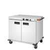 Commercial Hotel Electric Hot air Food Warmer Cabinet Double Doors Stainless Steel Body Kitchen 8L Warming Holding Equipment