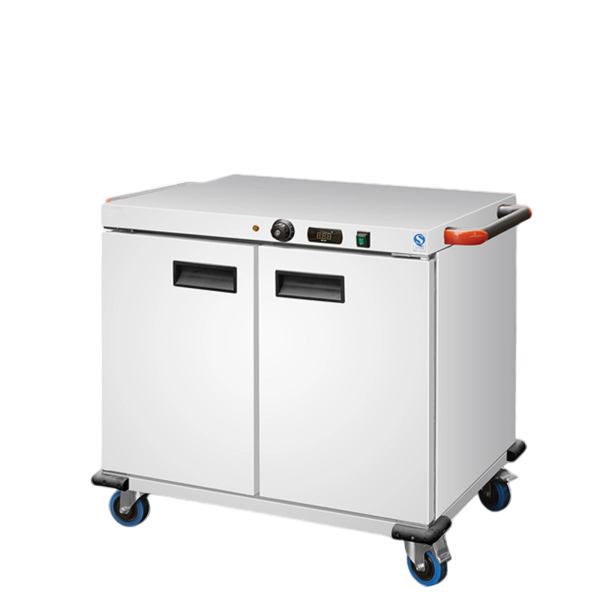 Commercial Hotel Electric Hot air Food Warmer Cabinet Double Doors Stainless Steel Body Kitchen 8L Warming Holding Equipment