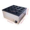 Commercial 16-Pcs Nonstick Electric Waffle Snack Baker New Red Bean Cake Maker Bread Cake Machine for Bakery Dessert Shop