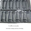 Professional 8 pcs Two-Row Stainless Steel Penile Waffle Maker Electric Gas Fashion Style Penis Shape Stuffed Waffle Machine