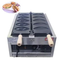 5 Pcs Abalone Shape Iron Plates Non-Stick Coating Fast Heating Vaginal Custom Design Shape Waffle Maker Snack Party Pot
