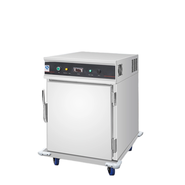 Commercial Industrial 1.8kW Electric Mobile Banquet Cart 9L Stainless Steel Body Food Warmer Cabinet Tray for Hotels Restaurants