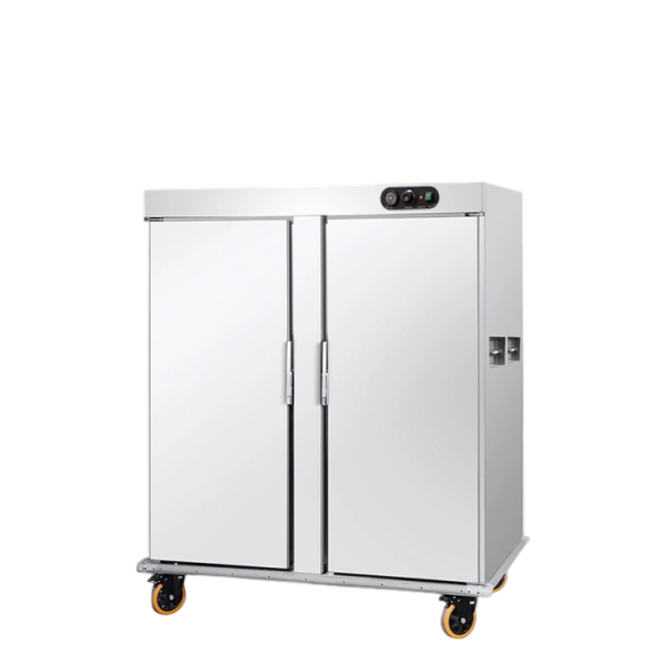 Commercial Multi Functional Heat Holding Cabinet Hotel Electric Mobile Banquet Cart with Integrated Food Warmer Two Door