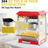 1400W Commercial Electric Popper 10 oz Kettle Countertop Popcorn Maker 50 Cups/Batch 3-Switch Control Movie Theater Popcorn
