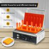Commercial 6pcs Stick Shape Waffle Maker New Corn Dog Waffle Maker French Muffin Irons Snack Machine Stainless Steel Non-Stick
