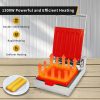 Commercial 110v/220v Hotdog Waffle Maker Machine New 5 Slice Non-Stick Stainless Steel Lolly Stick Waffle Maker
