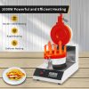Commercial 1000W Digital UFO Sandwich Press for Burger Ice Cream Non-Stick Stainless Steel Lockable for Hotel Snack Machine