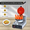 Electric 110V/220V 50-250℃/122-482℉ Non-Stick UFO Burger Ice Cream Filling Waffle Maker Sandwich Press Sandwich Waffles