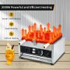 Commercial Grade Stainless Steel Electric 3-Fish Taiyaki Waffle Maker Non-Stick Ice Cream Filling Condition New