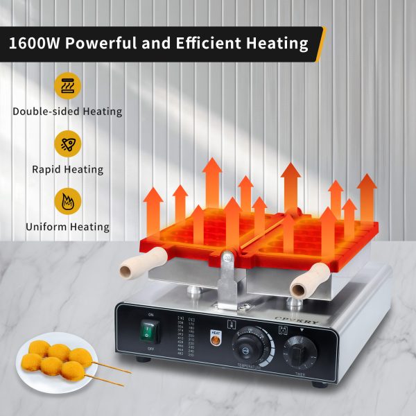 Commercial 110 220V Waffle Stick Maker New Condition Ball Stick Maker Equipment for Dessert Snack Bar for Family Restaurant Use