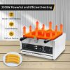 Commercial Electric Six Banana Shaped Smiling Face Waffle Maker High Productivity Stainless Steel for Restaurant Household Hotel