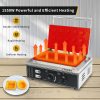 Commercial 1550W Custom Designed Stainless Steel Non-Stick Waffle Maker 110V/220V New Condition
