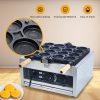 Professional High Quality Electric French Crepes Waffle Maker Taiwan Province Red Bean Cake Wheel Snack Machine New Condition