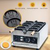 CPVKRY Customized Korean Industrial Gold Coin Shape Waffle Maker Machine Electric Gas for Restaurant Use Cheesy Customization