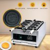 110/220V Customizable CPVKRY Electric Rotary Waffle Maker Non-Stick Stainless Steel 10 Yen Cheese Gold Coin Peso Shape Household