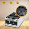 CPVKRY Commercial Custom American Round Gold Coin Cheese Shape Non Stick Waffle Maker Machine