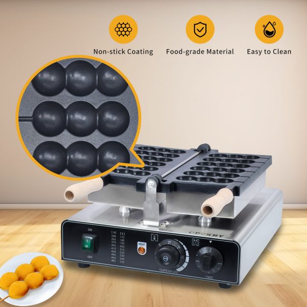 Commercial 110 220V Waffle Stick Maker New Condition Ball Stick Maker Equipment for Dessert Snack Bar for Family Restaurant Use