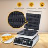 Christmas Tree Shaped Non-Stick Teflon Coating Waffle Maker 110V 50-300℃/122-572℉ Adjustable Snack Machine