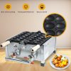 Professional Commercial Stainless Steel Smiling Egg Iron Machine Non-Stick Easy Operate Gas Waffle Maker for Snack Bar New