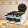 Commercial Electric Six Banana Shaped Smiling Face Waffle Maker High Productivity Stainless Steel for Restaurant Household Hotel