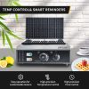 Commercial Stainless Steel Rectangle Waffle Maker 10pcs Non-Stick Industrial Belgian Waffle Iron 110/220V Temp Time Snack